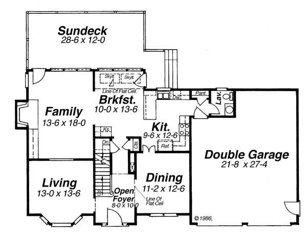 First Floor image of CASCADE House Plan